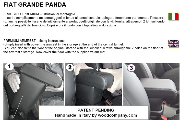 Fiat Grande Panda bracciolo