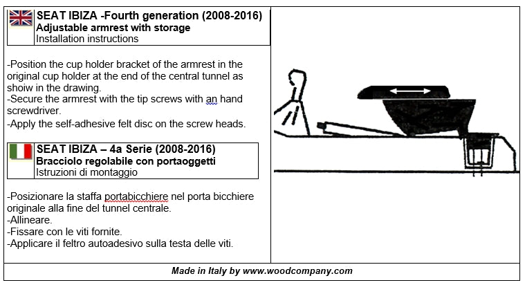 Seat Ibiza (2009-2016) accoudoir