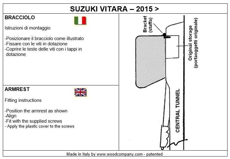 Suzuki Vitara 4 série (depuis 2015) accoudoir