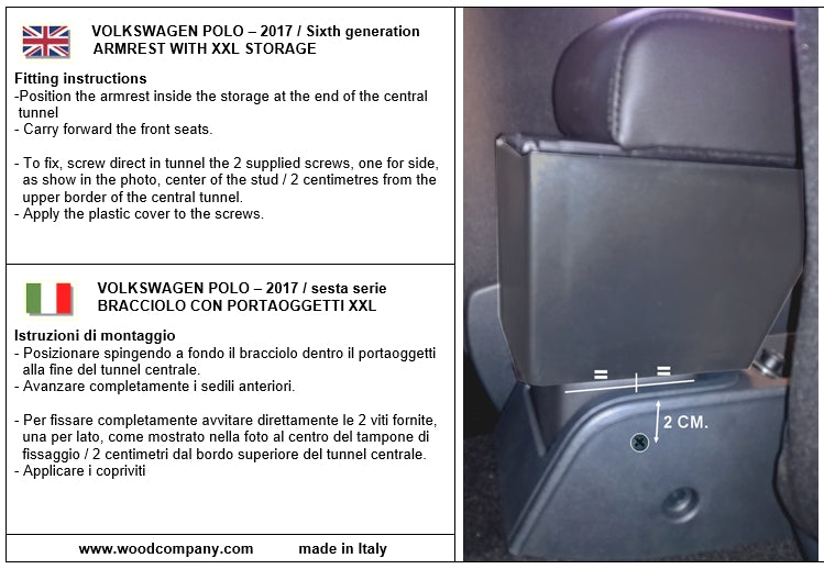 Volkswagen Polo 6 série (depuis 2017) accoudoir