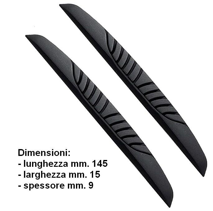 2 pièces Protection Portiere Voiture,Voiture Bandes Anti Collision, Noir