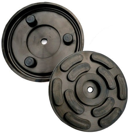 Tampons pont élévateur OMCN D. ext 140 mm-4 pcs-caoutchouc-3 chevilles