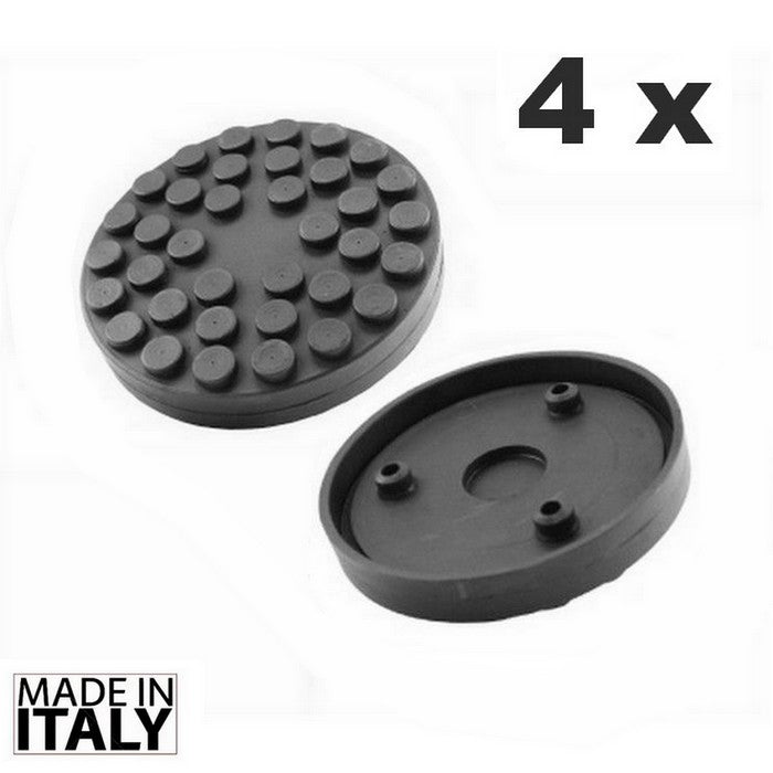 Ravaglioli 2 post Lift Rubber Pads - external d. 118 mm-4 pcs + 3 pins