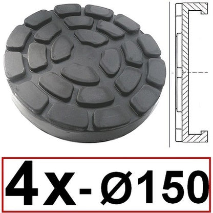 Ravaglioli 2 post Lift Rubber Pads - external d. 150 mm-4 pcs-supports