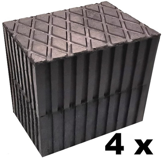 Tamponi per ponte sollevatore 160x120x160 - 4 pezzi - blocchi in gomma