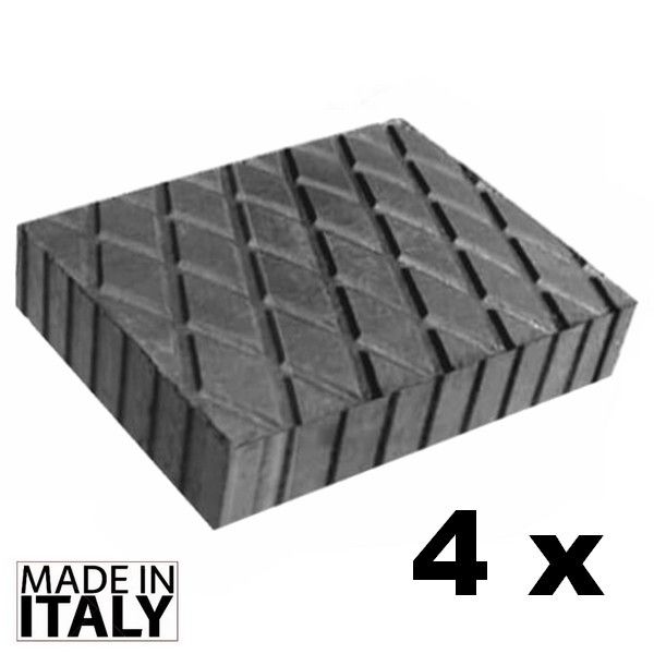 Universal Scissor Lift Rubber Pads 160x120x40 mm - set of 4 pcs-blocks
