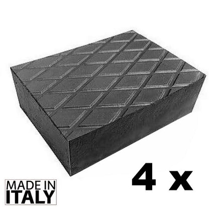 Tamponi per ponte sollevatore 160x120x60 - 4 pezzi - blocchi in gomma