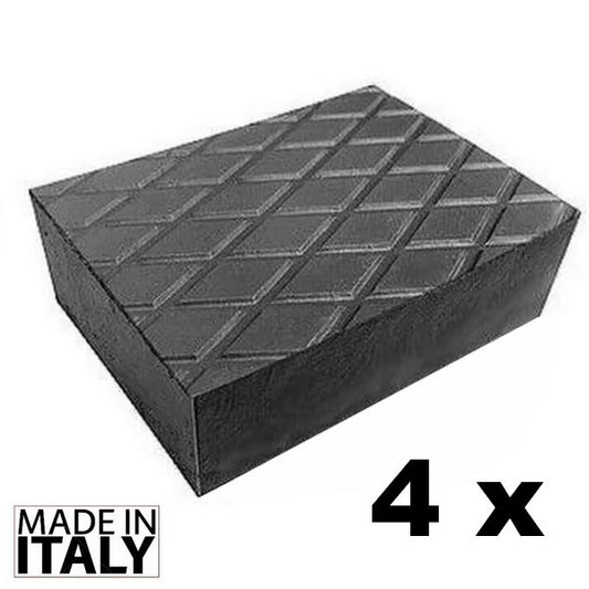 Tamponi per ponte sollevatore 160x120x60 - 4 pezzi - blocchi in gomma