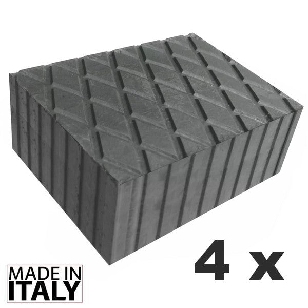 Universal Scissor Lift Rubber Pads 160x120x80 mm - set of 4 pcs-blocks