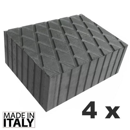 Universal Scissor Lift Rubber Pads 160x120x80 mm - set of 4 pcs-blocks