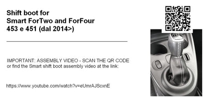 Gear Shift Boot for Smart 453 and 451 (from 2014) - Eco Leather