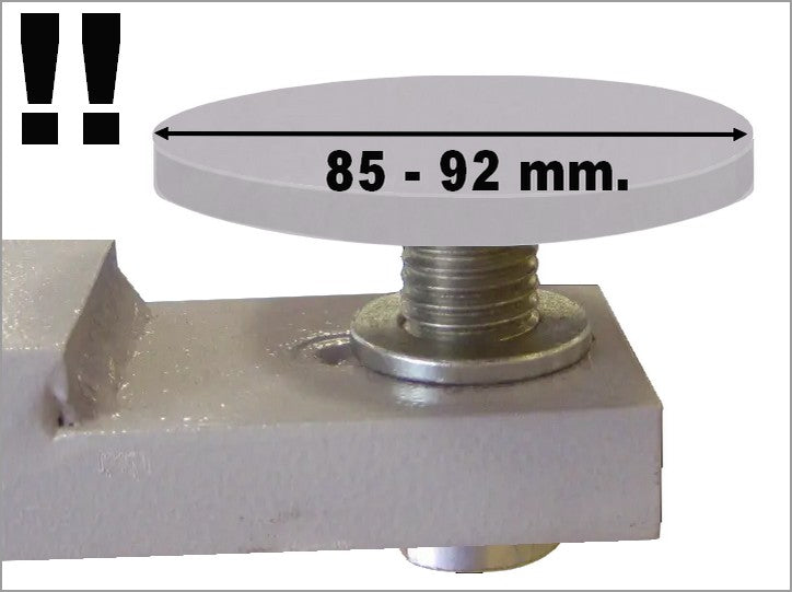 Ravaglioli 2 post Lift Rubber Pads - external d. 100 mm-4 pcs-supports