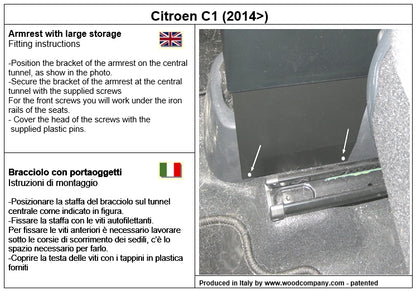 Citroën C1 (2014-2022) armrest
