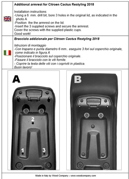 Citroën C4 Cactus restyling (2018-2020) additional armrest