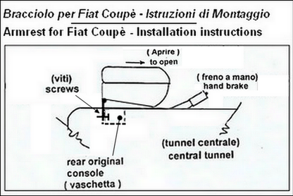 Fiat Coupé armrest