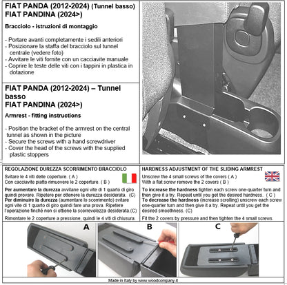 Fiat Pandina (ab 2024) Mittelarmlehne