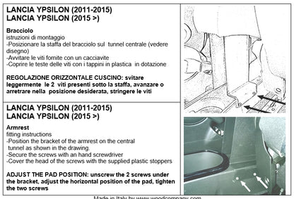 Lancia Ypsilon (from 2011) armrest