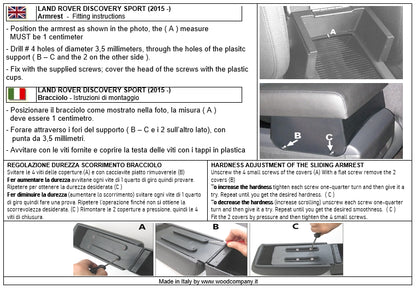 LR Discovery Sport armsteun - installatie onzichtbare