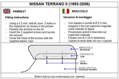 Nissan Terrano 2 επιπλέον υποβραχιόνιο - αόρατη εγκατάσταση
