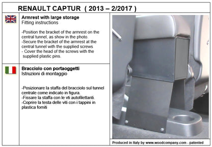 Renault Captur (2013-02/2017) armrest