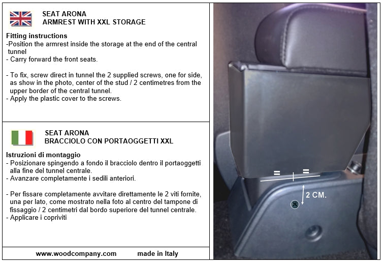 Seat Arona armrest
