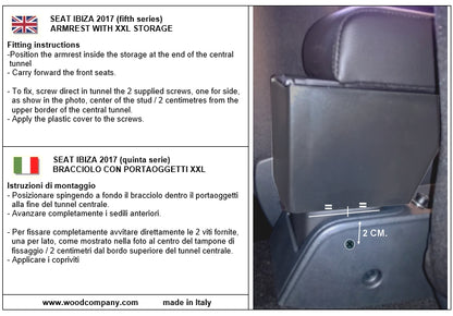 Seat Ibiza 5 series (from 2017) armrest
