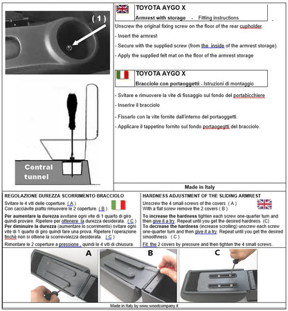Accoudiur pour Toyota Aygo X