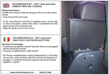 Volkswagen Polo 6 series (from 2017) armrest