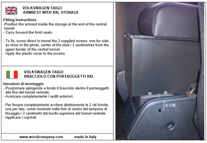 Volkswagen Taigo armrest