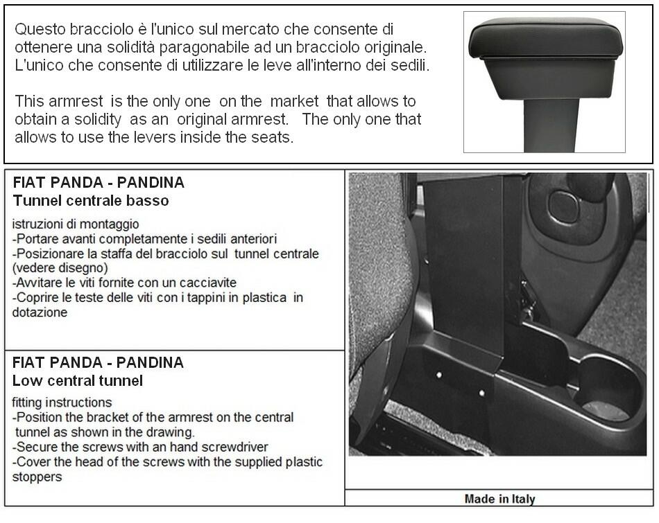 Fiat Pandina (from 2024) armrest