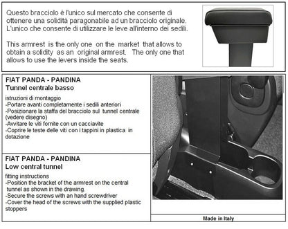 Fiat Pandina (from 2024) armrest