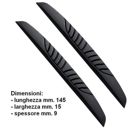 2 pièces Protection Portiere Voiture,Voiture Bandes Anti Collision, Noir
