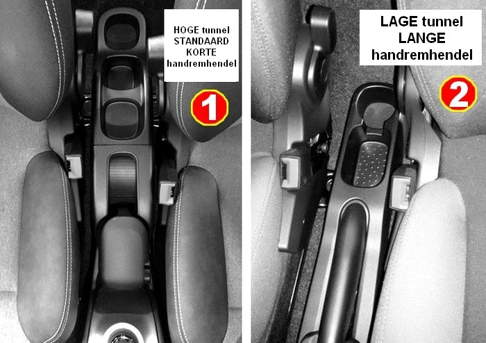 Fiat Panda (sinds 2012) armsteun met opbergruimte