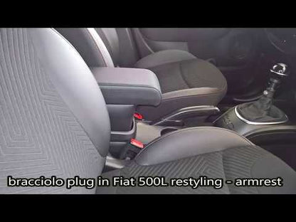 Fiat 500L 06/2017-2022 - bracciolo PREMIUM - installazione ad incastro
