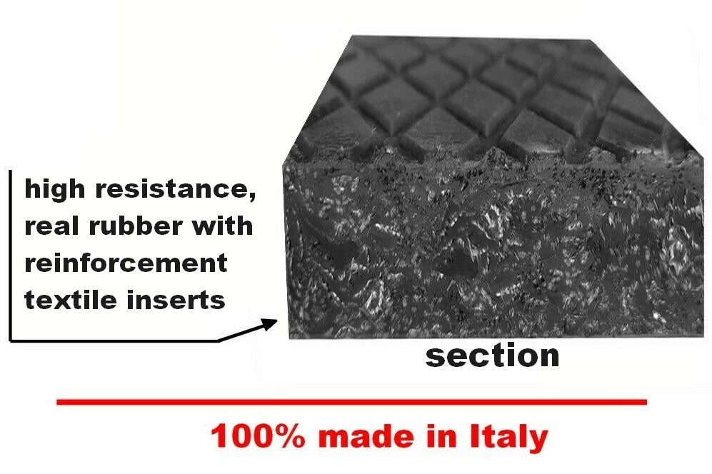 Universal Scissor Lift Rubber Pads 160x120x80 mm - set of 4 pcs-blocks