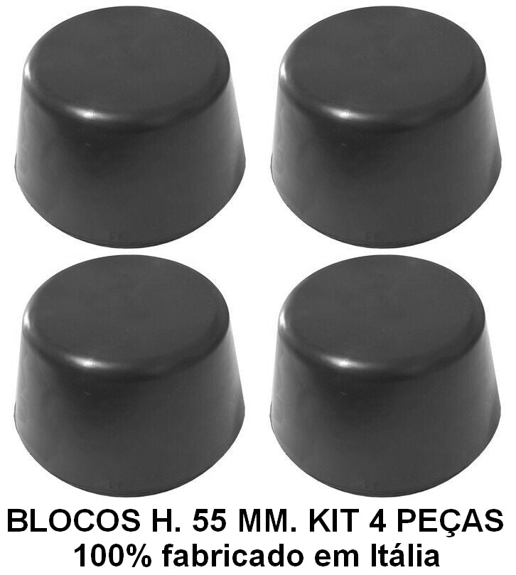 Blocos de goma para elevadores de carros, também elétricos - 4 pçs