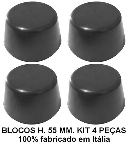Blocos de goma para elevadores de carros, também elétricos - 4 pçs