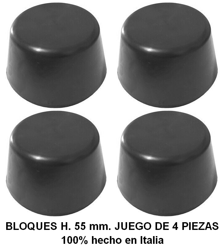Bloques de goma para elevadores de vehículos también eléctricos -4 pzs