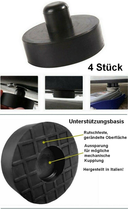Gummiauflagen für Autobuehnen Tesla Model 3 -4 Stück - Gummipads